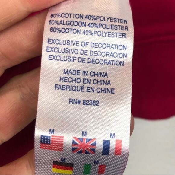 Champion Fleece Crew Script Logo Raspberry Medium NWT - Picture 6 of 6